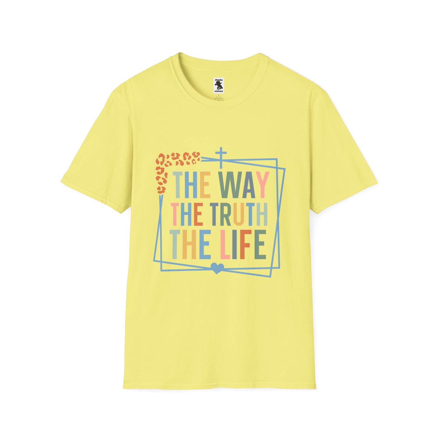 Inspirational Unisex Softstyle T-Shirt - "The Way, The Truth, The Life"