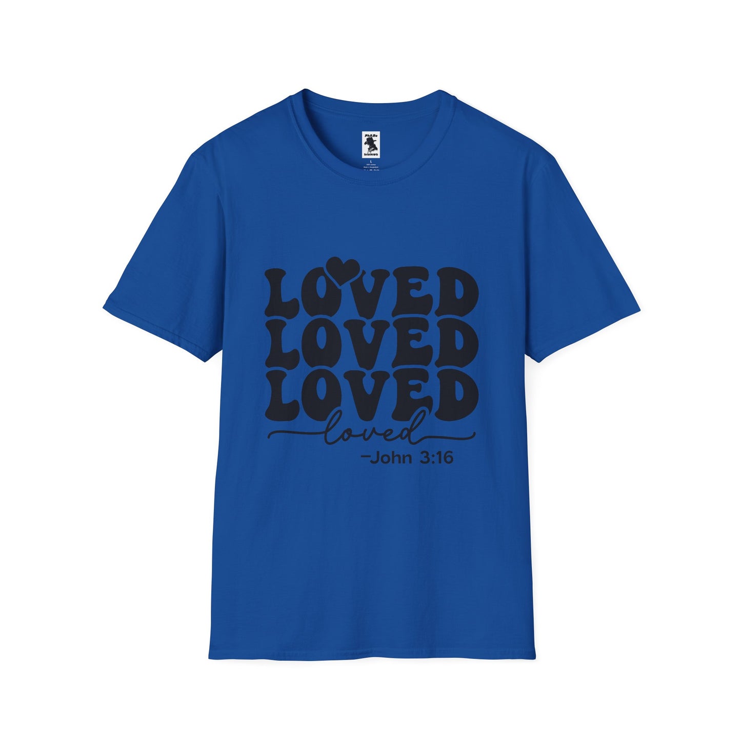 Loved Unisex Softstyle T-Shirt - Inspirational Faith Apparel - Perfect for Gifts and Celebrations