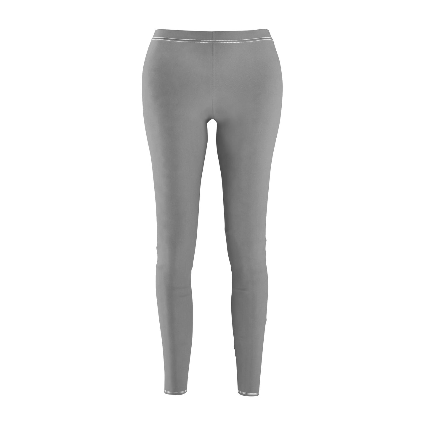 Light Gray - Women's Mid-rise Casual Leggings