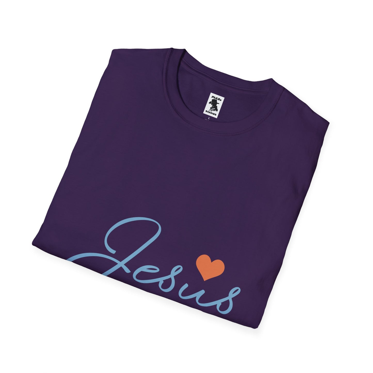 Jesus Love Unisex Softstyle T-Shirt - Faith-Inspired Casual Wear