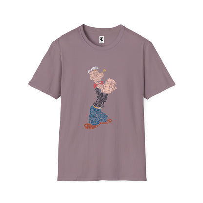 Retro Popeye Softstyle Unisex T-Shirt for Fans