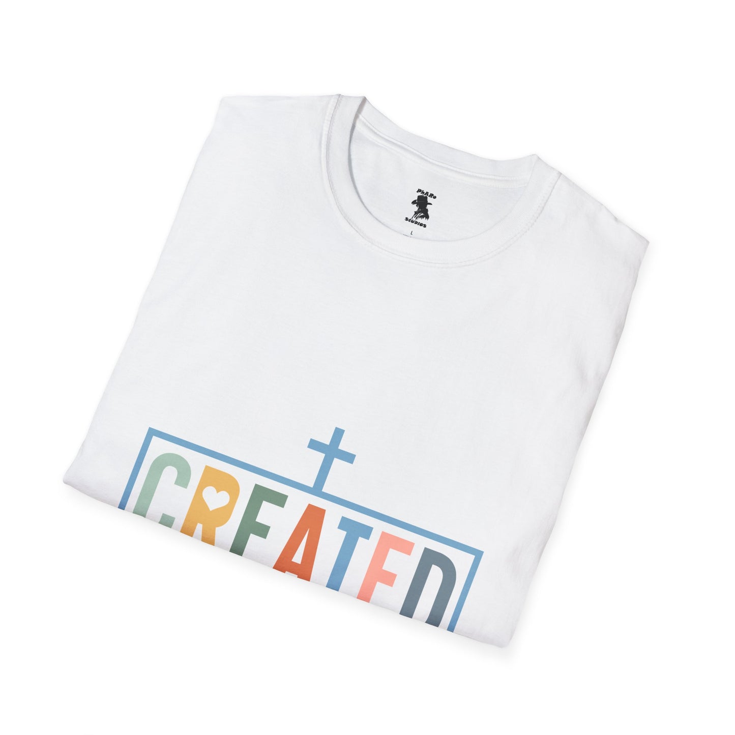 Created with a Purpose Unisex Softstyle T-Shirt - Inspirational Christian Apparel