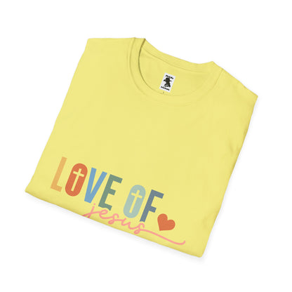 Love of Jesus Unisex Softstyle T-Shirt - Faith-Based Graphic Tee