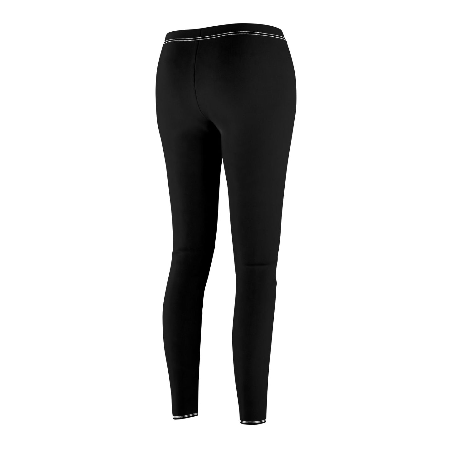 Black - Women's Mid-rise Casual Leggings