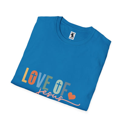 Love of Jesus Unisex Softstyle T-Shirt - Faith-Based Graphic Tee