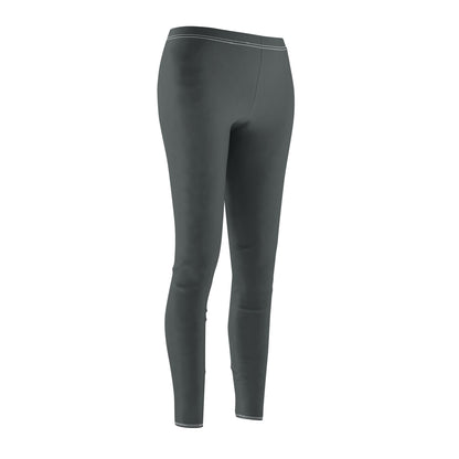 Dark Gray - Women's Mid-rise Casual Leggings