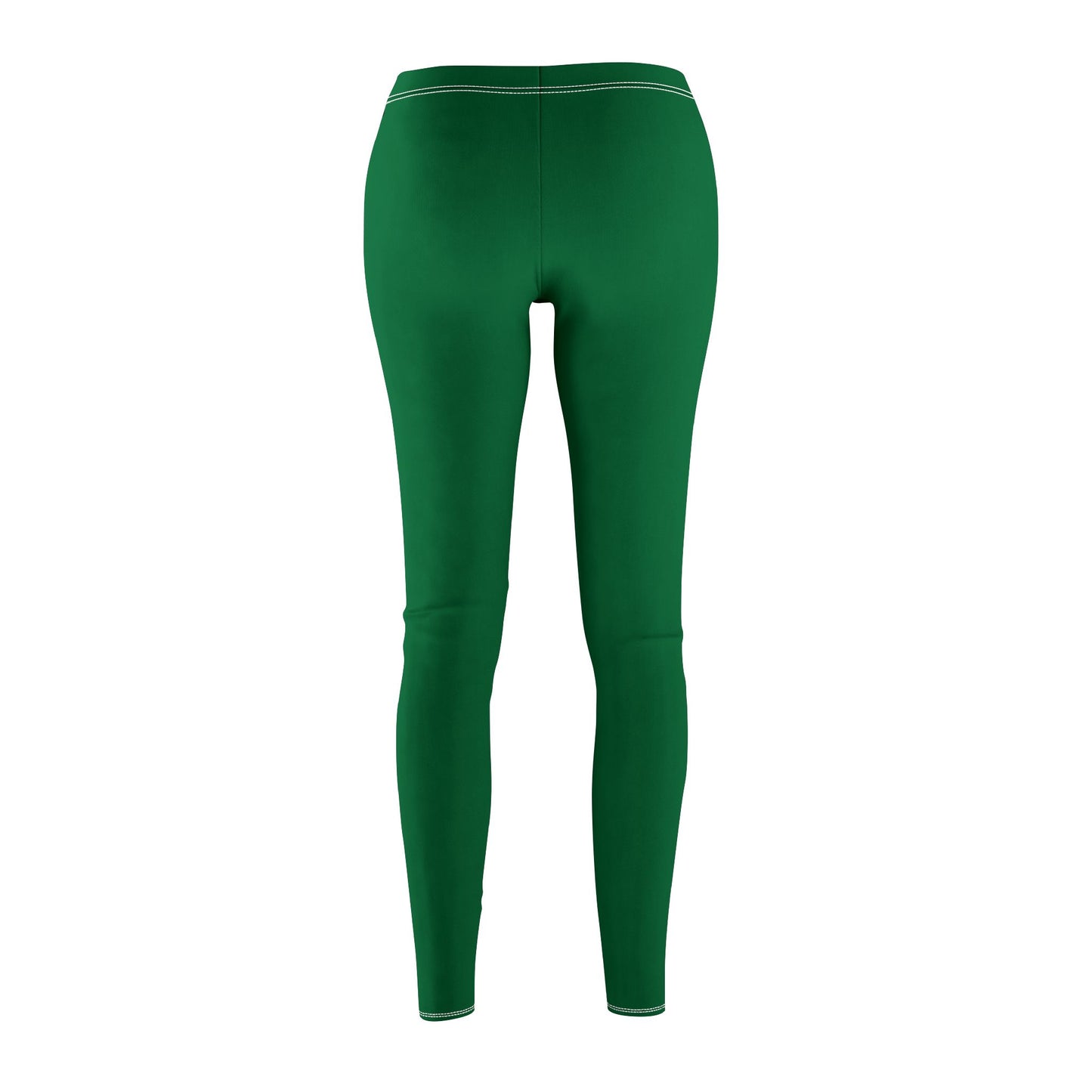 Dark Green - Women's Mid-rise Casual Leggings