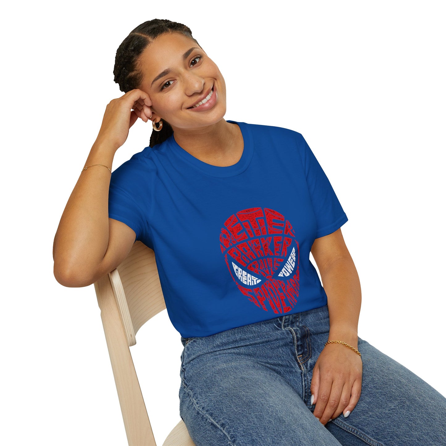 Spiderman Inspired Unisex Softstyle T-Shirt - Perfect for Comic Fans