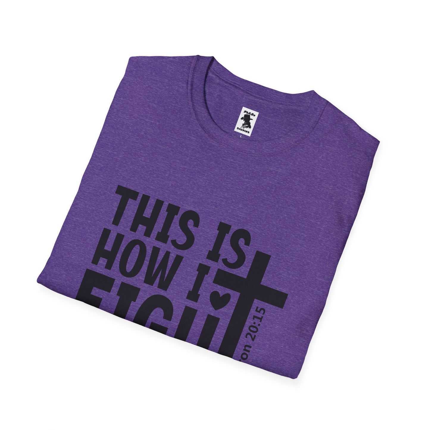 Faith-Inspired Unisex Softstyle T-Shirt - 'This Is How I Fight My Battles'