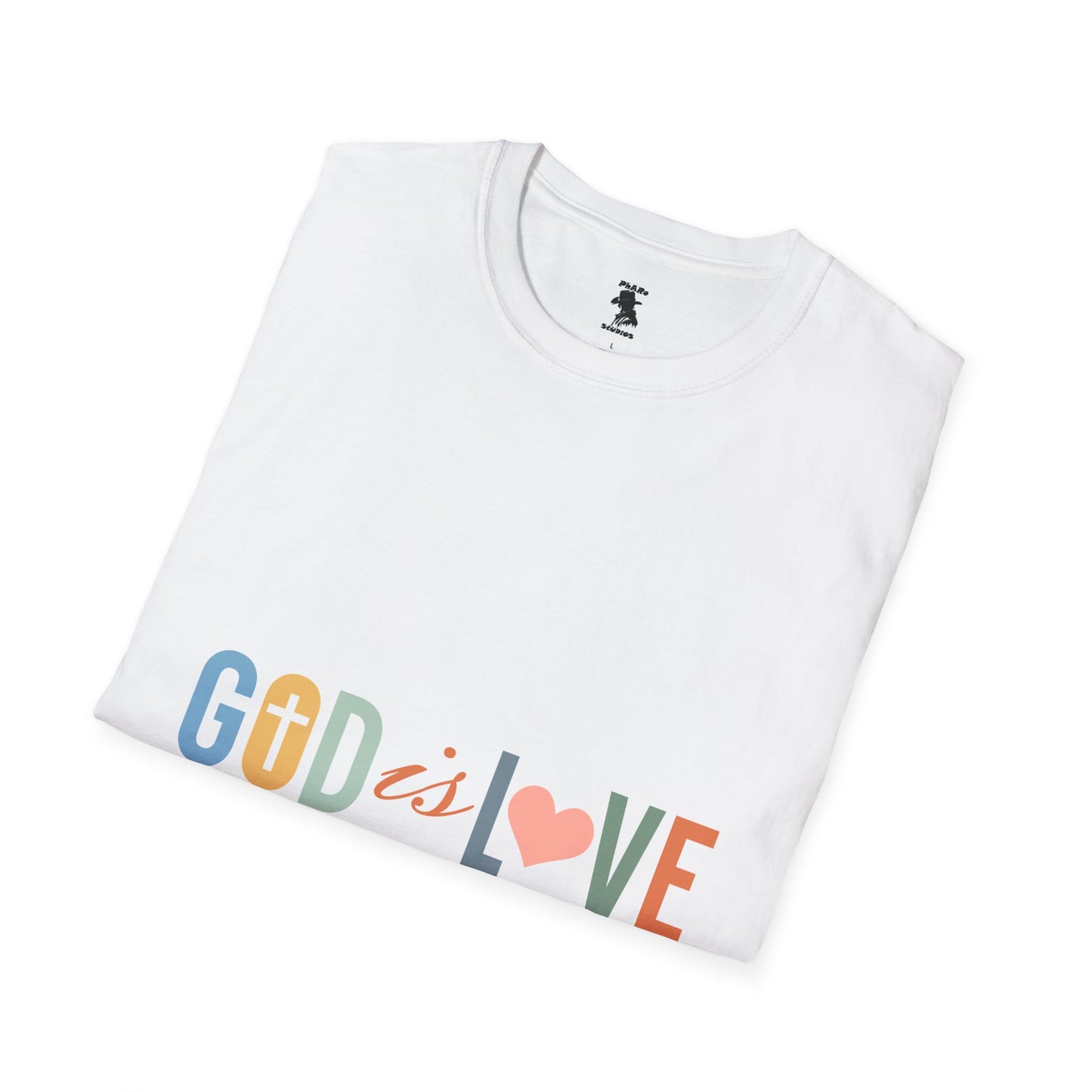 God is Love Unisex Softstyle T-Shirt - Faith-Inspired Apparel