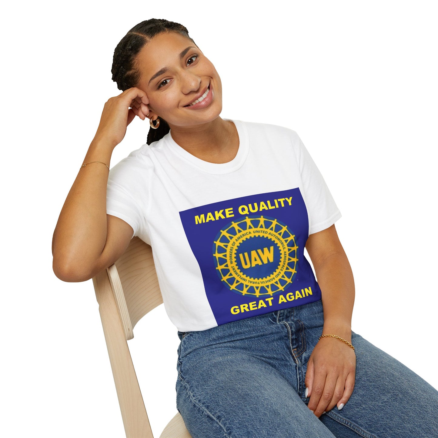 UAW Make Quality Great Again Unisex Softstyle T-Shirt