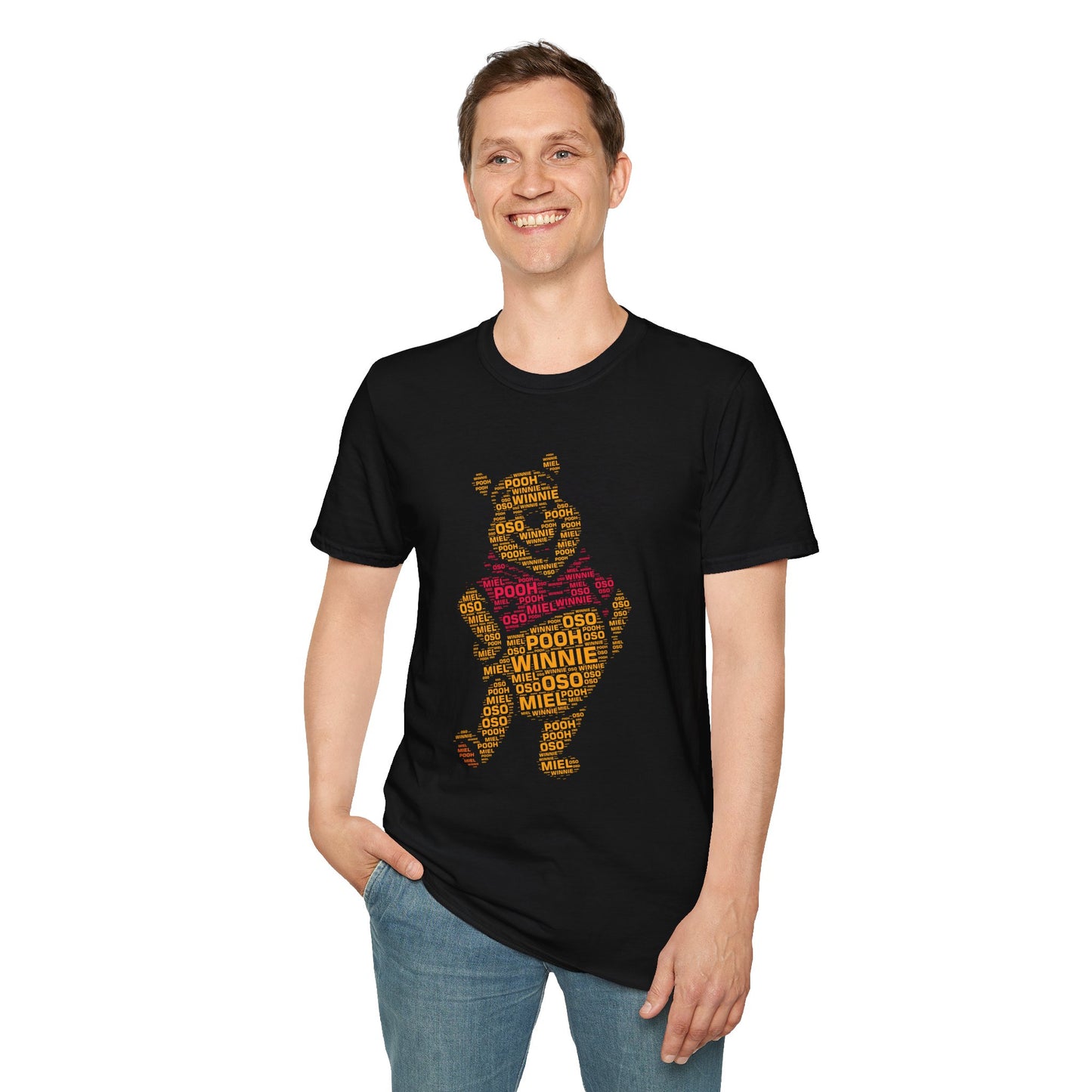 Winnie the Pooh Typography Unisex Softstyle T-Shirt