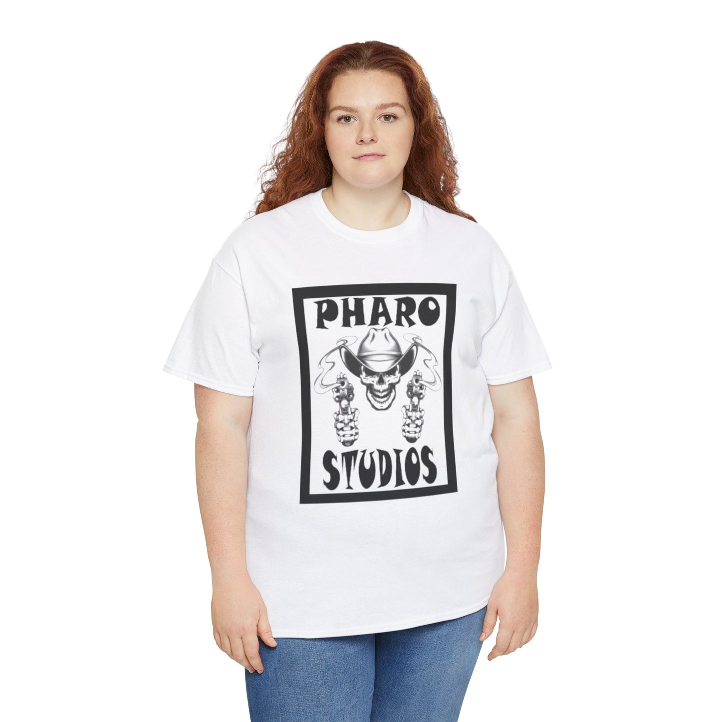 Unisex Heavy Cotton Tee - PhARo Studios Logo