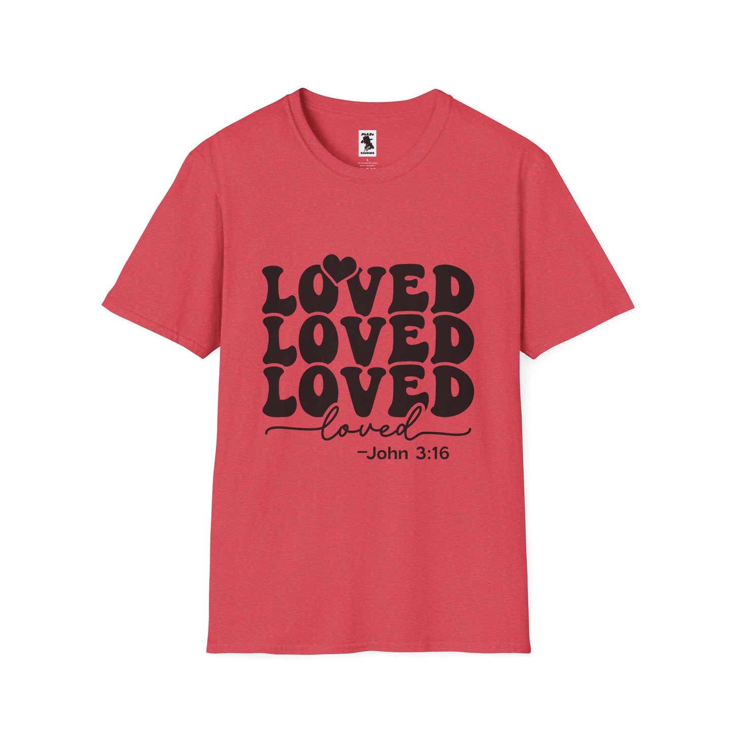 Loved Unisex Softstyle T-Shirt - Inspirational Faith Apparel - Perfect for Gifts and Celebrations