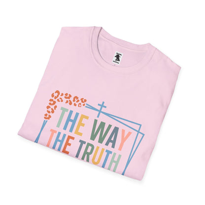 Inspirational Unisex Softstyle T-Shirt - "The Way, The Truth, The Life"