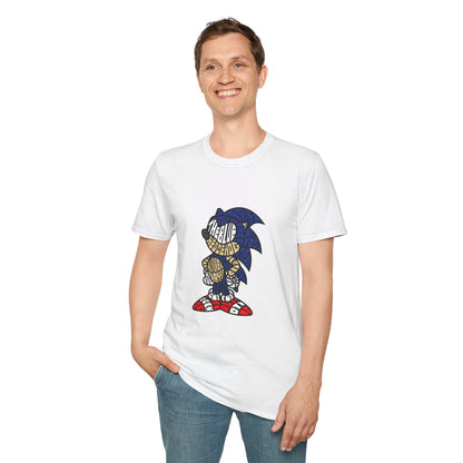 Nostalgic Sonic Graphic T-Shirt - Unisex Softstyle Tee