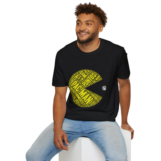 Retro Pac-Man Unisex Softstyle T-Shirt - Gamer Apparel for Nostalgic Fans