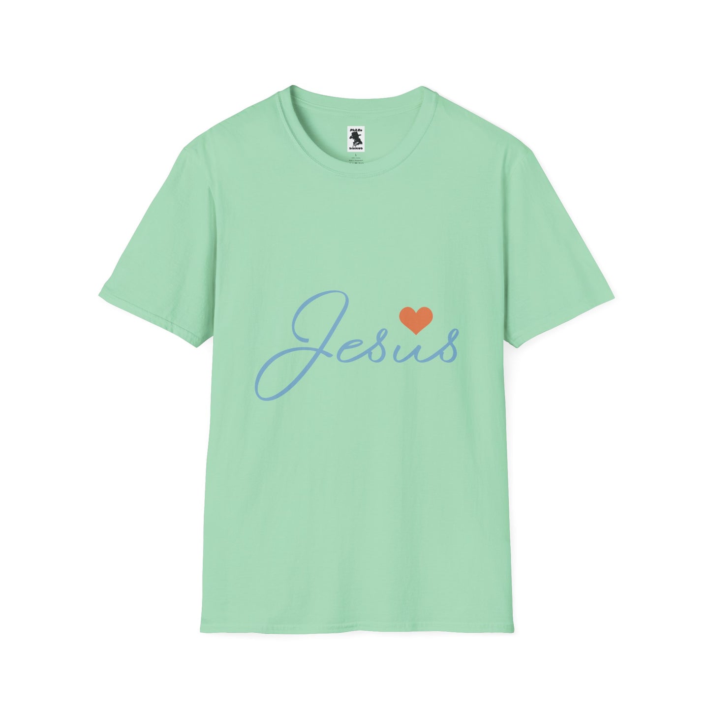 Jesus Love Unisex Softstyle T-Shirt - Faith-Inspired Casual Wear