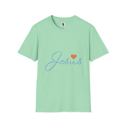 Jesus Love Unisex Softstyle T-Shirt - Faith-Inspired Casual Wear