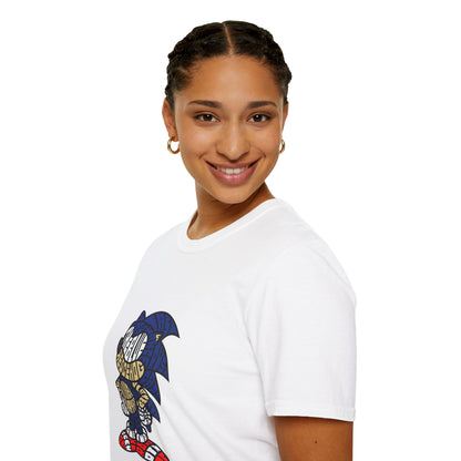 Nostalgic Sonic Graphic T-Shirt - Unisex Softstyle Tee