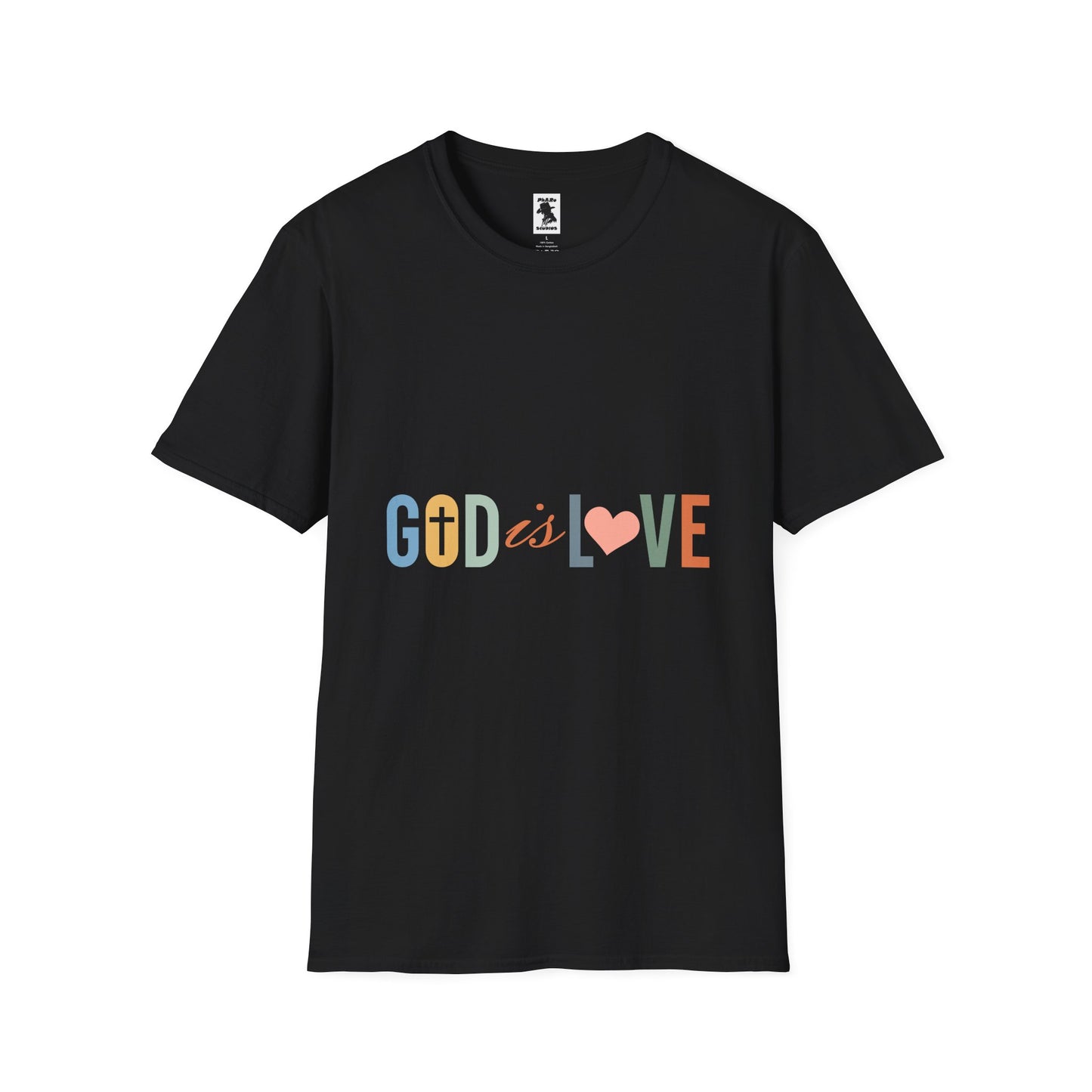 God is Love Unisex Softstyle T-Shirt - Faith-Inspired Apparel