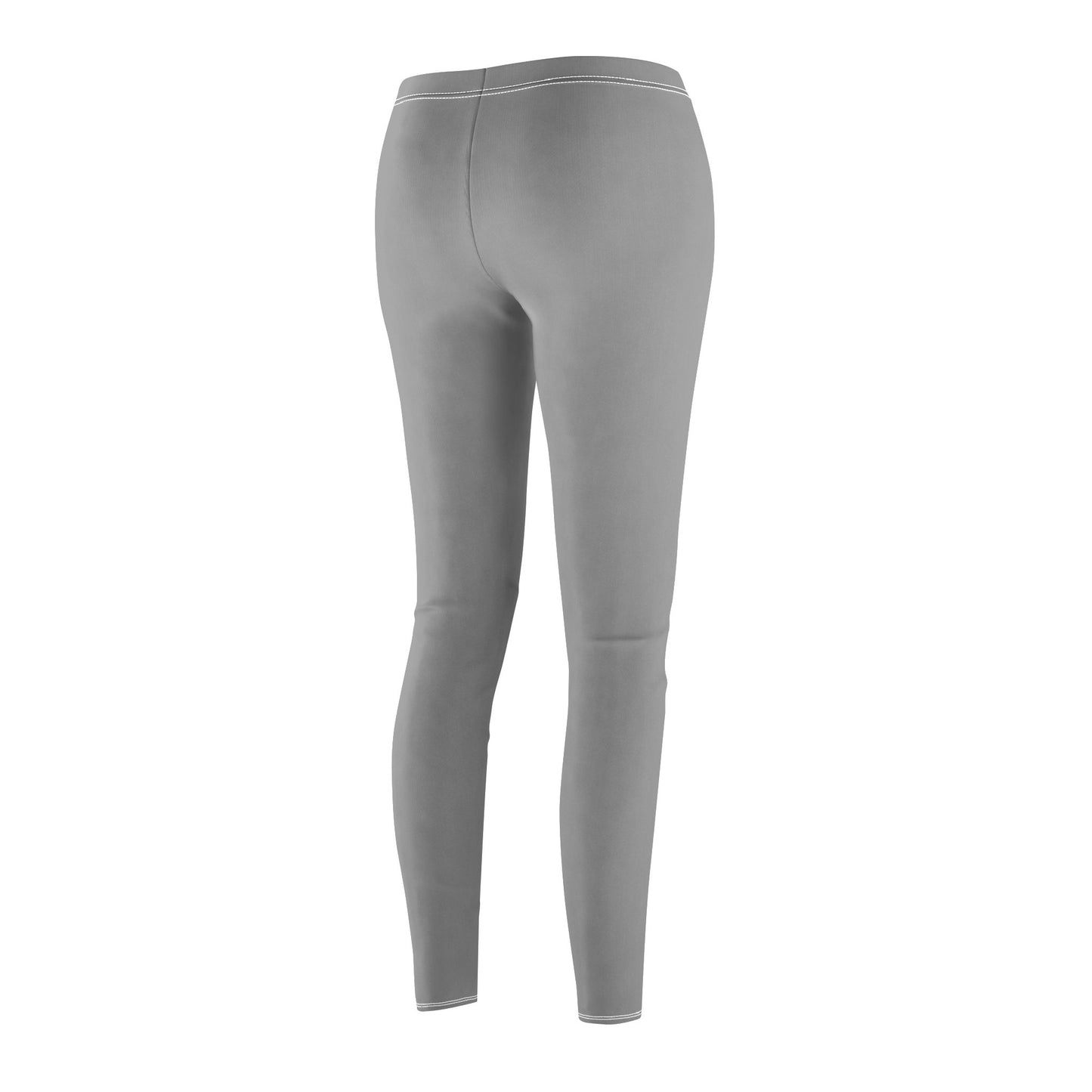 Light Gray - Women's Mid-rise Casual Leggings