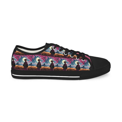 Crimson Twilight - Men's Low Top Sneakers