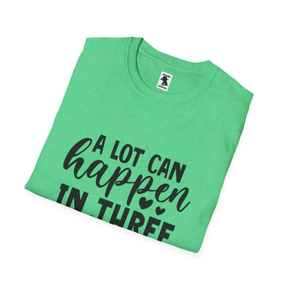 Inspirational Unisex Softstyle T-Shirt - 'A Lot Can Happen in Three Days'