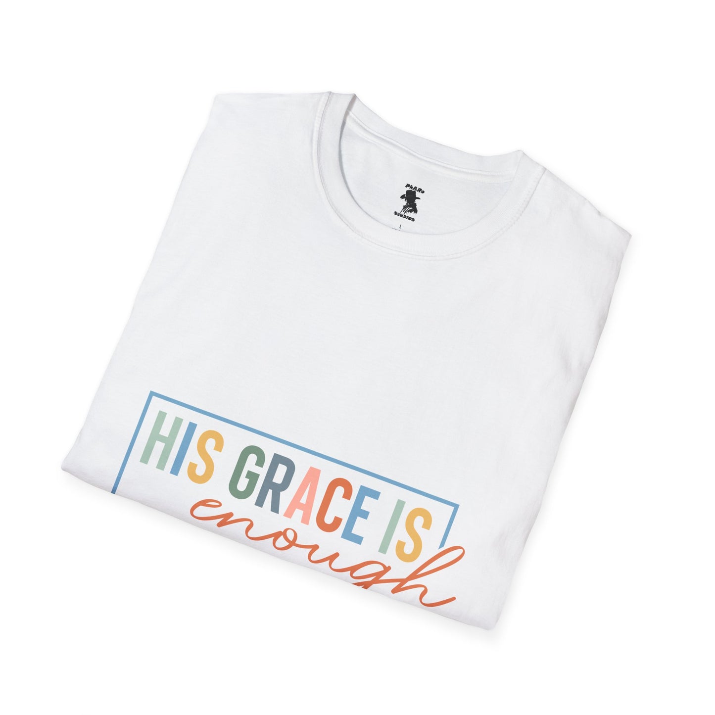 Inspirational Quote Unisex T-Shirt - 'His Grace Is Enough' - 2 Corinthians 12:9