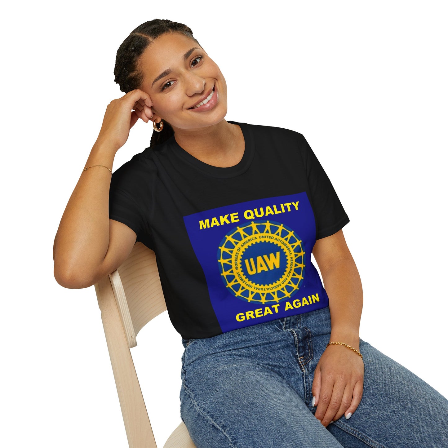 UAW Make Quality Great Again Unisex Softstyle T-Shirt