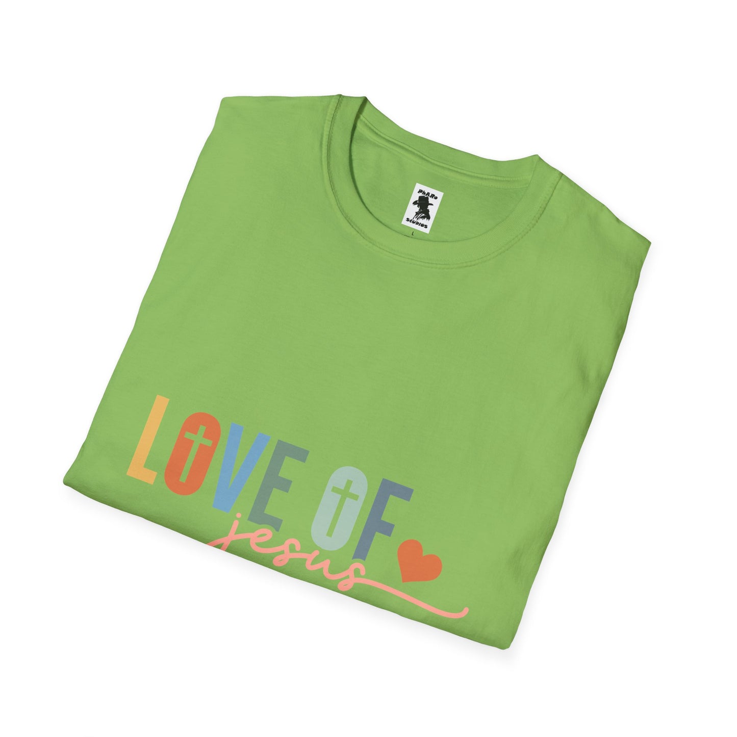 Love of Jesus Unisex Softstyle T-Shirt - Faith-Based Graphic Tee