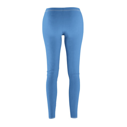 Light Blue - Women's Mid-rise Casual Leggings