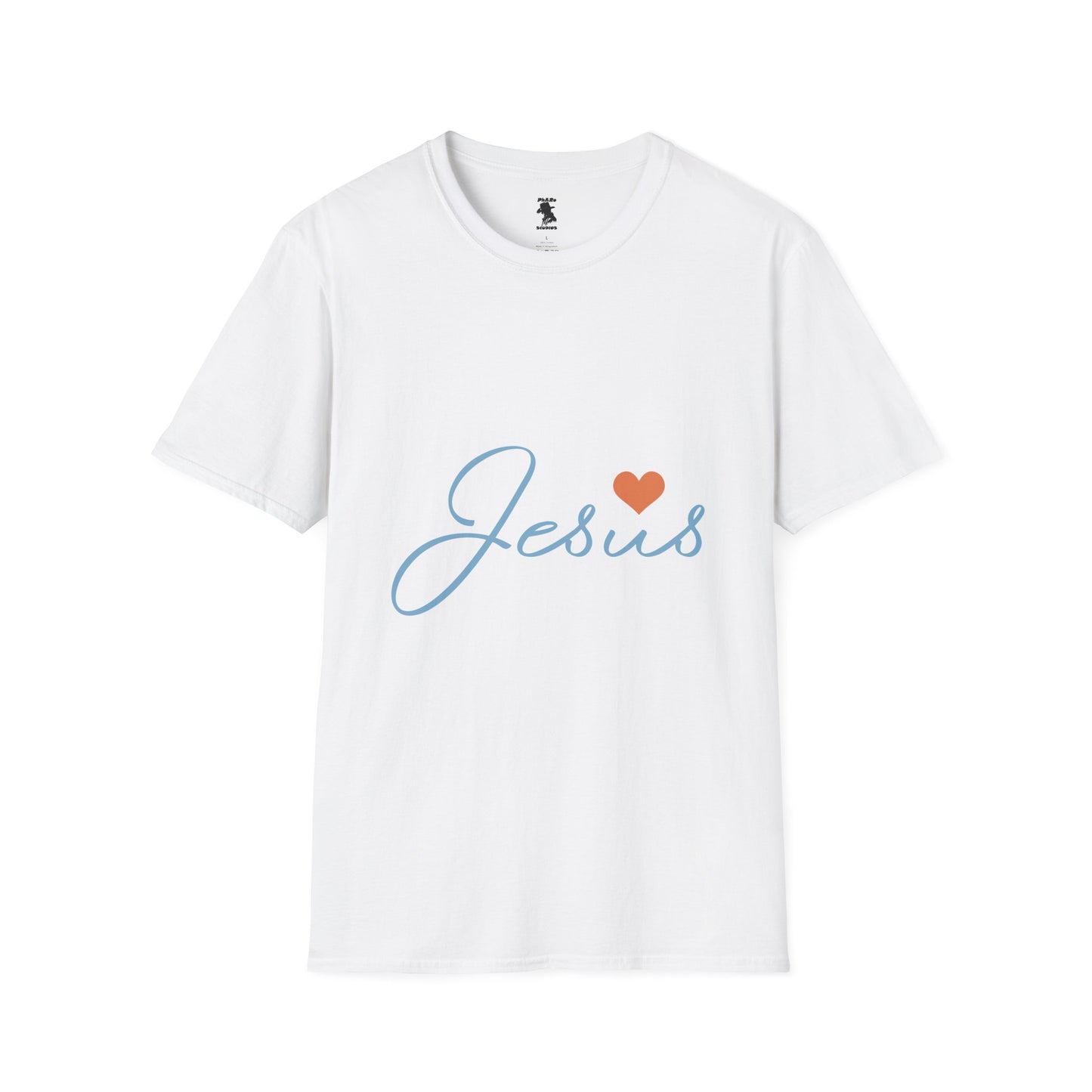 Jesus Love Unisex Softstyle T-Shirt - Faith-Inspired Casual Wear