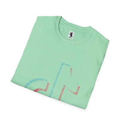 TikTok Logo Unisex Softstyle T-Shirt with Colorful Design