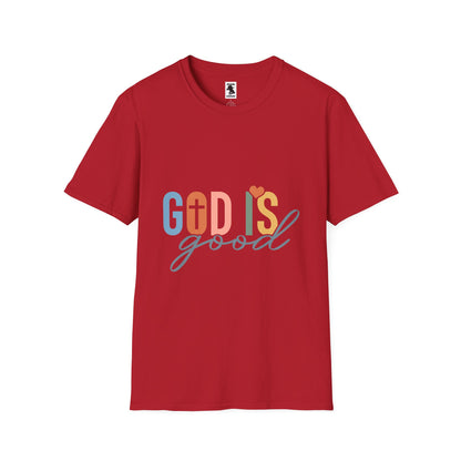 Unisex Softstyle T-Shirt - "God Is Good" Inspirational Tee