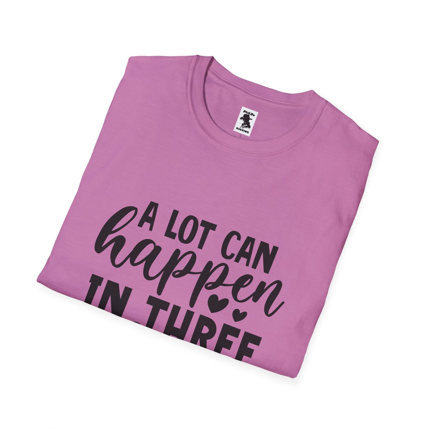 Inspirational Unisex Softstyle T-Shirt - 'A Lot Can Happen in Three Days'