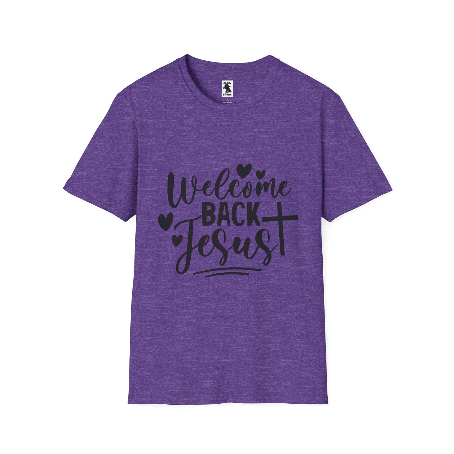 Welcome Back Jesus Unisex Softstyle T-Shirt - Faith Inspired Apparel