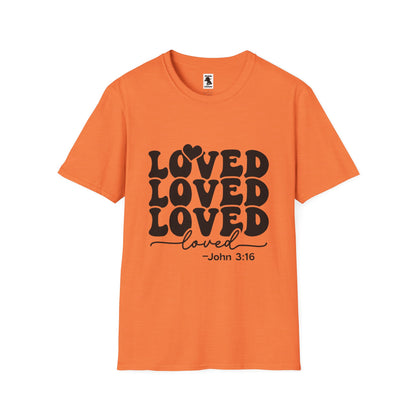 Loved Unisex Softstyle T-Shirt - Inspirational Faith Apparel - Perfect for Gifts and Celebrations