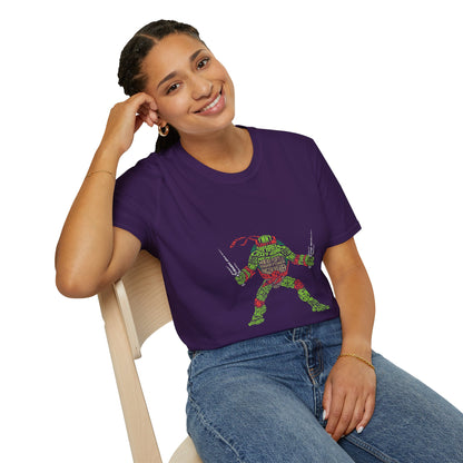 Raphael Ninja Turtle Graphic T-Shirt | Unisex Softstyle Tee for Fans