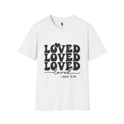 Loved Unisex Softstyle T-Shirt - Inspirational Faith Apparel - Perfect for Gifts and Celebrations