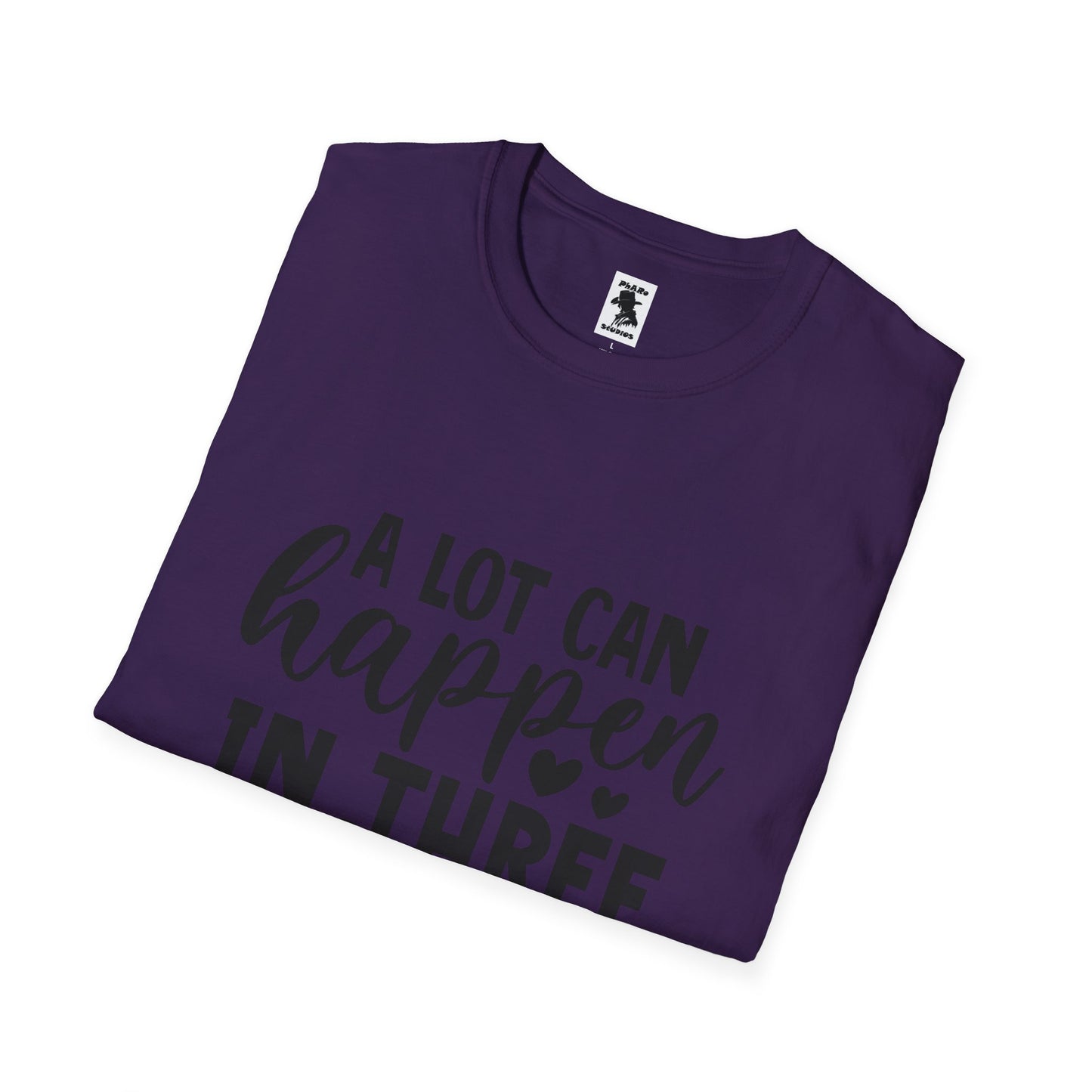 Inspirational Unisex Softstyle T-Shirt - 'A Lot Can Happen in Three Days'