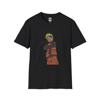 Naruto Inspired Unisex Softstyle T-Shirt - The Blood of the Four Hokages Design