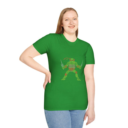 Raphael Ninja Turtle Graphic T-Shirt | Unisex Softstyle Tee for Fans