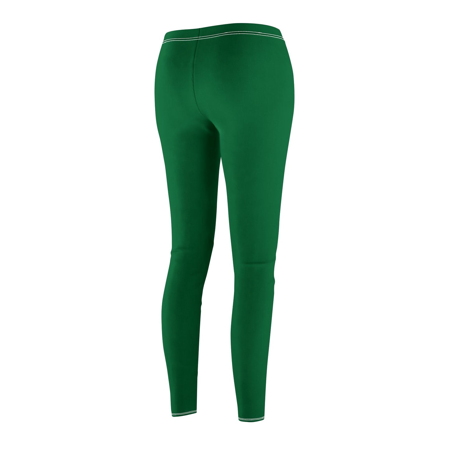 Dark Green - Women's Mid-rise Casual Leggings