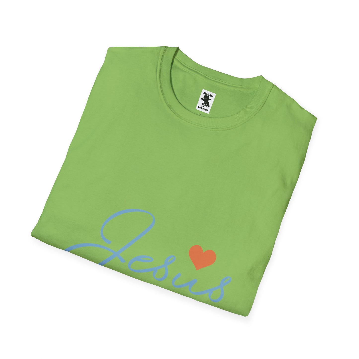 Jesus Love Unisex Softstyle T-Shirt - Faith-Inspired Casual Wear