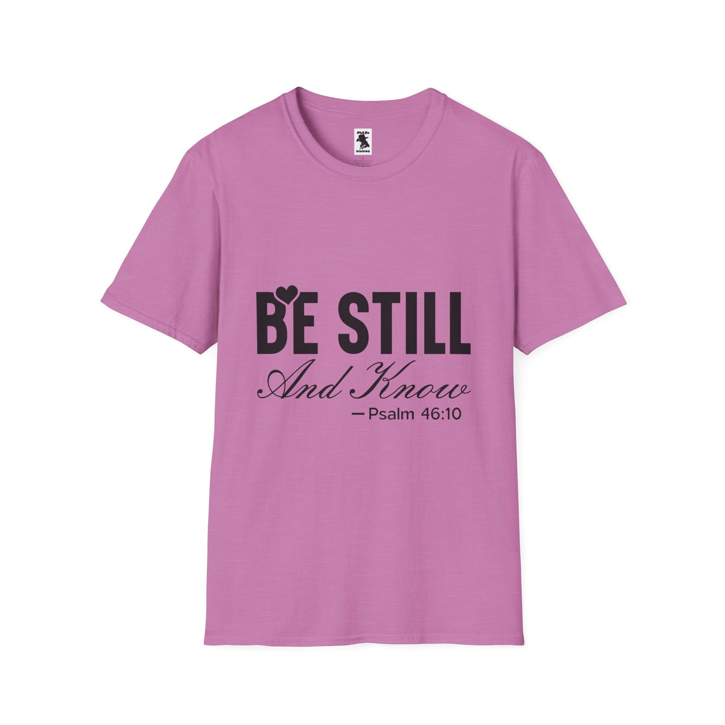 Be Still and Know Unisex Softstyle T-Shirt - Inspirational Christian Apparel