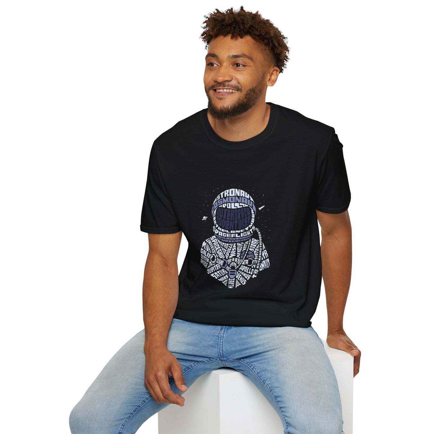 Astronaut-Inspired Unisex Softstyle T-Shirt - Celebration of Space Exploration