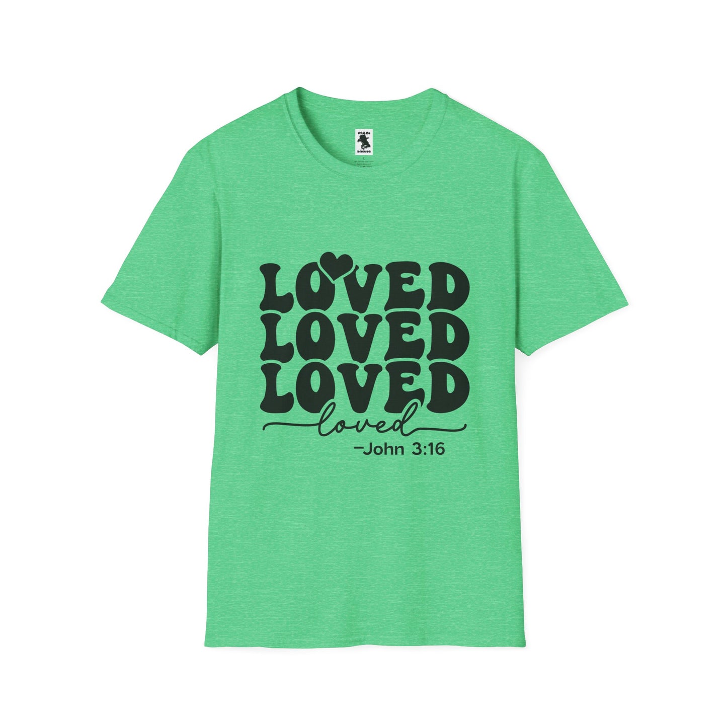 Loved Unisex Softstyle T-Shirt - Inspirational Faith Apparel - Perfect for Gifts and Celebrations