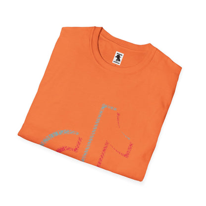 TikTok Logo Unisex Softstyle T-Shirt with Colorful Design