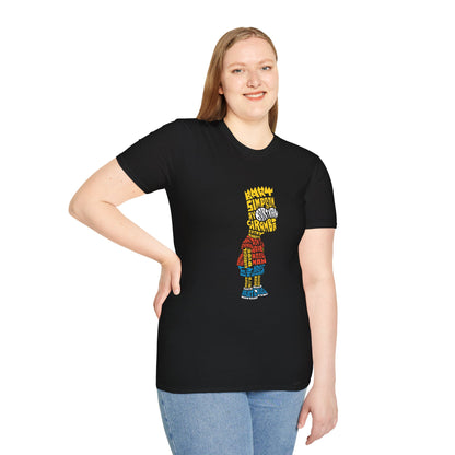 Colorful Bart Simpson Unisex T-Shirt - Retro Style Graphic Tee